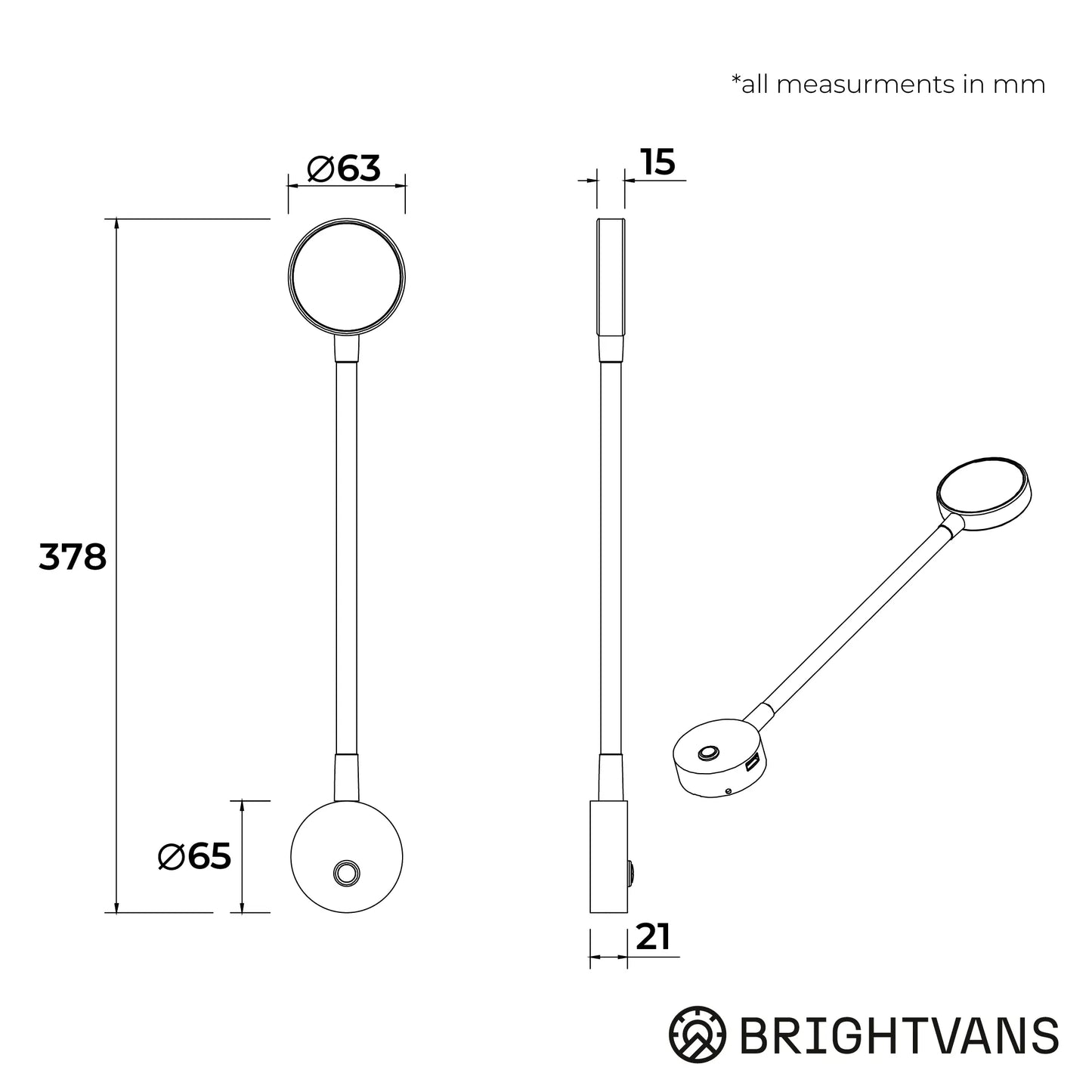 Idris USB Reading Light