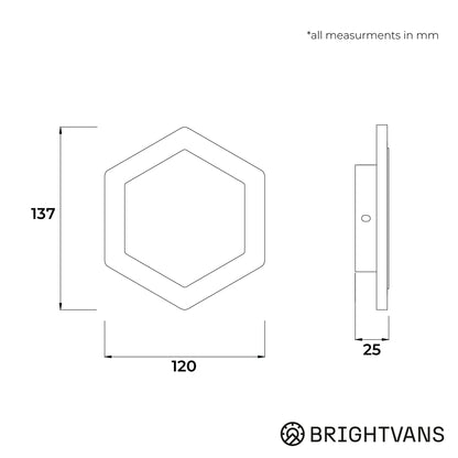 Nevis Flush Light Small